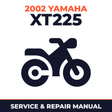 2002 Yamaha XT225 Service and Repair Manual - motorcycle workshop manual cover
