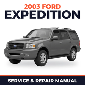 2003 Ford Expedition service and repair manual cover with vehicle photo