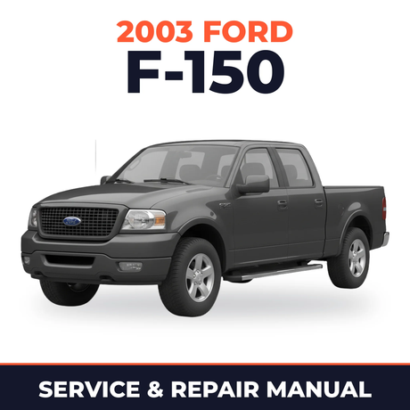 2003 Ford F-150 service and repair manual cover with vehicle photo