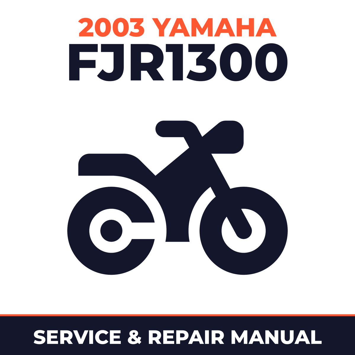 2003 Yamaha FJR1300 Service and Repair Manual - motorcycle workshop manual cover