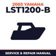 2003 Yamaha LST1200-B Service and Repair Manual - boat workshop manual cover