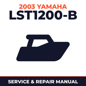 2003 Yamaha LST1200-B Service and Repair Manual - boat workshop manual cover