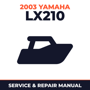 2003 Yamaha LX210 Service and Repair Manual - boat workshop manual cover