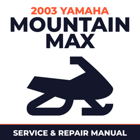 2003 Yamaha MOUNTAIN MAX Service and Repair Manual - snowmobile workshop manual cover