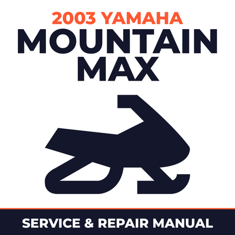 2003 Yamaha MOUNTAIN MAX Service and Repair Manual - snowmobile workshop manual cover