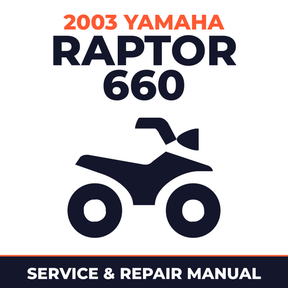 2003 Yamaha RAPTOR 660 Service and Repair Manual - ATV workshop manual cover