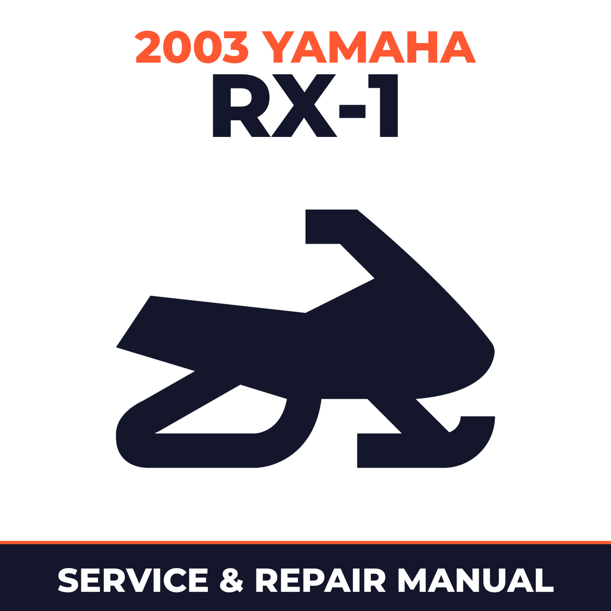 2003 Yamaha RX-1 Service and Repair Manual - snowmobile workshop manual cover