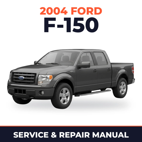 2004 Ford F-150 service and repair manual cover with vehicle photo