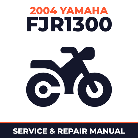2004 Yamaha FJR1300 Service and Repair Manual - motorcycle workshop manual cover