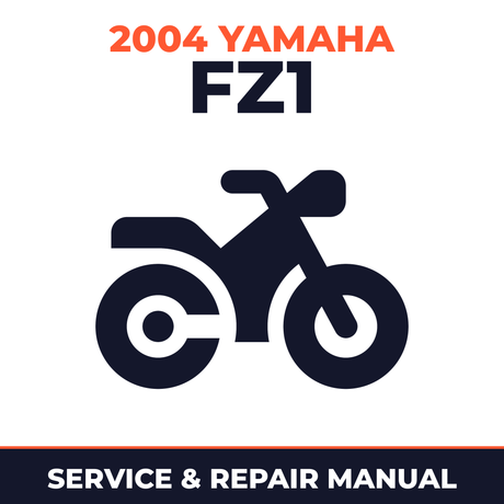 2004 Yamaha FZ1 Service and Repair Manual - motorcycle workshop manual cover