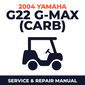 2004 Yamaha G22 G-MAX (CARB) Service and Repair Manual - golf car workshop manual cover