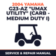 2004 Yamaha G23-AZ "UMAX UTILITY" (CARB - MEDIUM DUTY I) Service and Repair Manual - golf car workshop manual cover