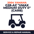 2004 Yamaha G28-AZ "UMAX MEDIUM DUTY II" (CARB) Service and Repair Manual - golf car workshop manual cover