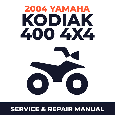 2004 Yamaha KODIAK 400 4X4 Service and Repair Manual - ATV workshop manual cover