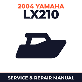 2004 Yamaha LX210 Service and Repair Manual - boat workshop manual cover