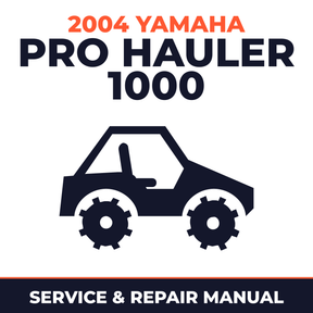2004 Yamaha PRO HAULER 1000 Service and Repair Manual - side-by-side workshop manual cover