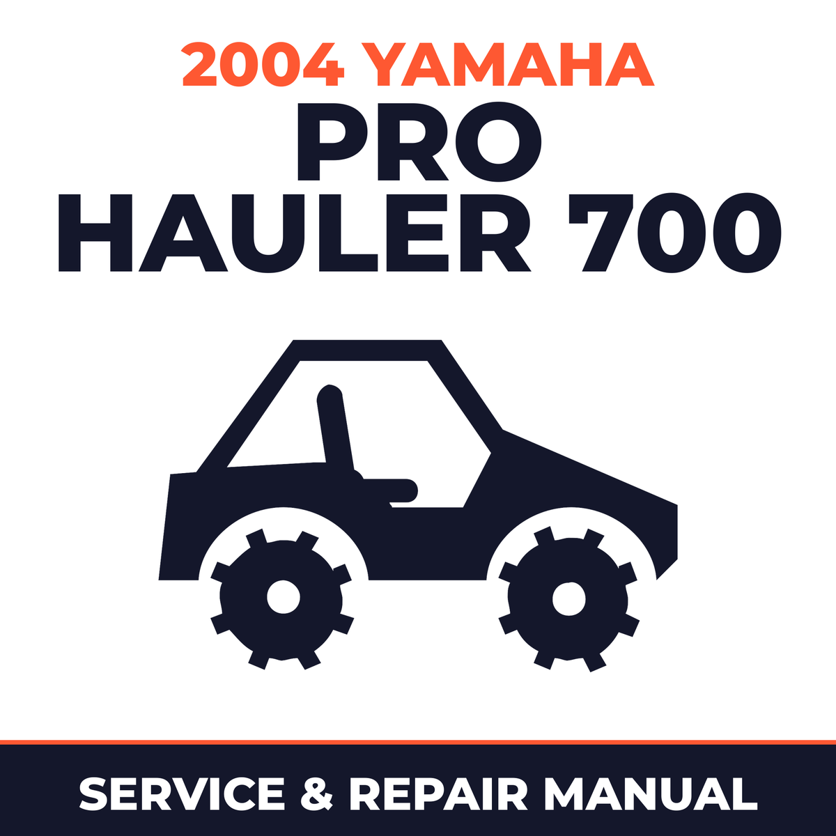 2004 Yamaha PRO HAULER 700 Service and Repair Manual - side-by-side workshop manual cover