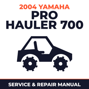 2004 Yamaha PRO HAULER 700 Service and Repair Manual - side-by-side workshop manual cover