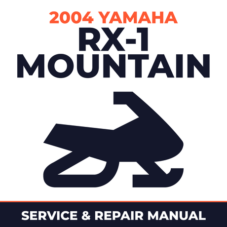 2004 Yamaha RX-1 Mountain Service and Repair Manual - snowmobile workshop manual cover