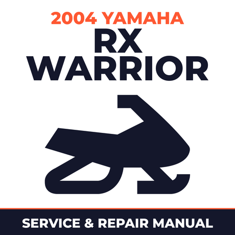2004 Yamaha RX Warrior Service and Repair Manual - snowmobile workshop manual cover