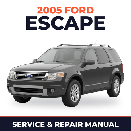 2005 Ford Escape service and repair manual cover with vehicle photo