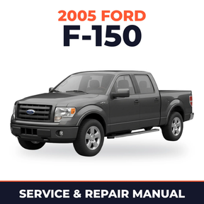 2005 Ford F-150 service and repair manual cover with vehicle photo