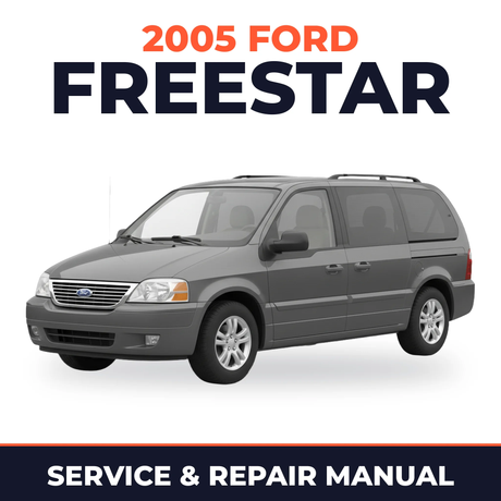 2005 Ford Freestar service and repair manual cover with vehicle photo
