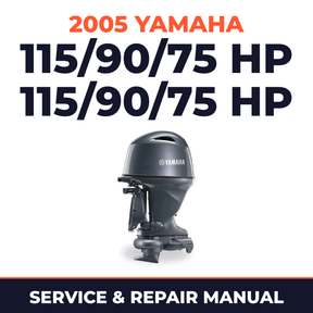 2005 Yamaha 115/90/75 hp 115/90/75 hp Service and Repair Manual - outboard workshop manual cover