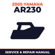 2005 Yamaha AR230 Service and Repair Manual - boat workshop manual cover