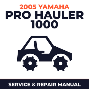 2005 Yamaha PRO HAULER 1000 Service and Repair Manual - side-by-side workshop manual cover