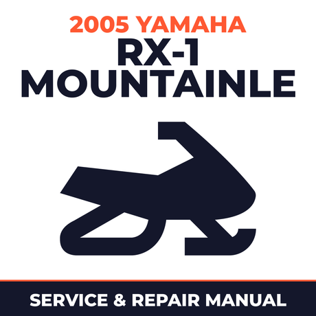 2005 Yamaha RX-1 MountainLE Service and Repair Manual - snowmobile workshop manual cover