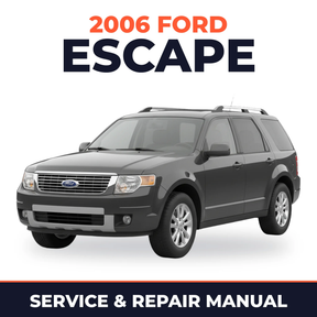 2006 Ford Escape service and repair manual cover with vehicle photo