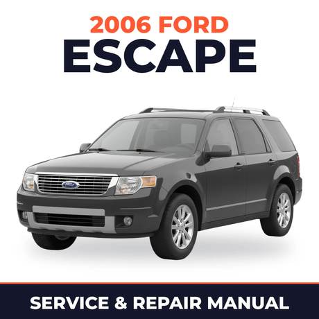 2006 Ford Escape service and repair manual cover with vehicle photo