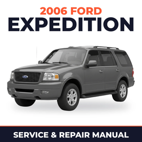2006 Ford Expedition service and repair manual cover with vehicle photo