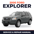 2006 Ford Explorer service and repair manual cover with vehicle photo