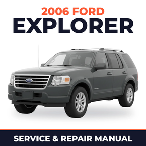 2006 Ford Explorer service and repair manual cover with vehicle photo