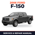 2006 Ford F-150 service and repair manual cover with vehicle photo