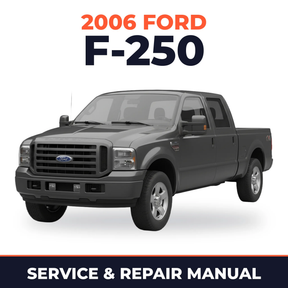 2006 Ford F-250 service and repair manual cover with vehicle photo