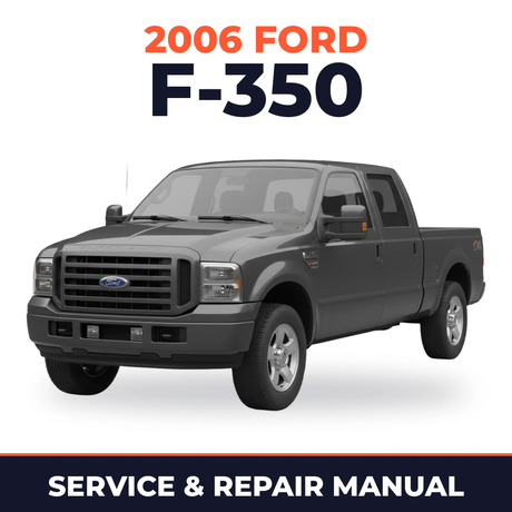 2006 Ford F-350 service and repair manual cover with vehicle photo