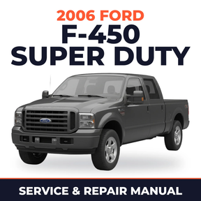 2006 Ford F-450 Super Duty service and repair manual cover with vehicle photo
