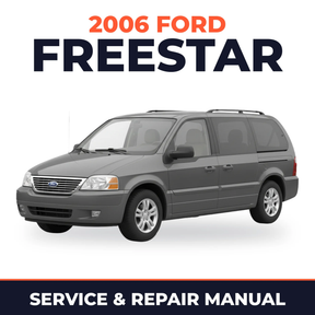 2006 Ford Freestar service and repair manual cover with vehicle photo