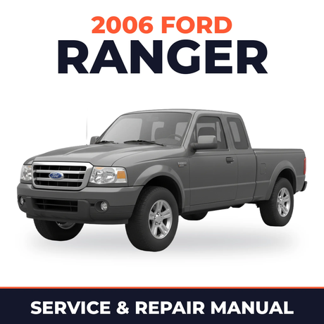 2006 Ford Ranger service and repair manual cover with vehicle photo