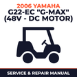 2006 Yamaha G22-EC "G-MAX" (48V - DC MOTOR) Service and Repair Manual - golf car workshop manual cover