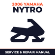 2006 Yamaha NYTRO Service and Repair Manual - snowmobile workshop manual cover