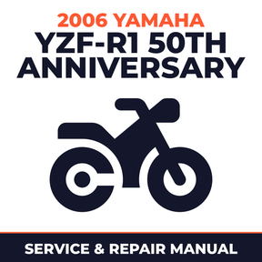 2006 Yamaha YZF-R1 50th ANNIVERSARY Service and Repair Manual - motorcycle workshop manual cover