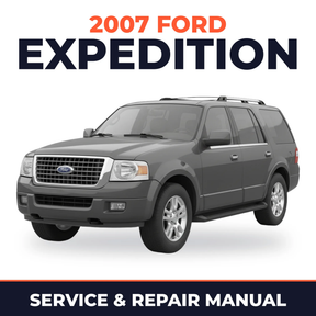 2007 Ford Expedition service and repair manual cover with vehicle photo