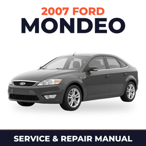 2007 Ford Mondeo service and repair manual cover with vehicle photo