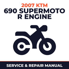 2007 KTM 690 Supermoto R Engine Service and Repair Manual - motorcycle workshop manual cover