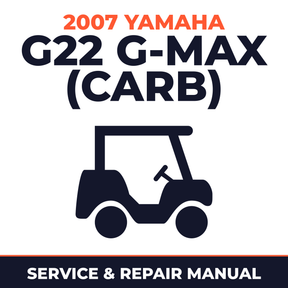 2007 Yamaha G22 G-MAX (CARB) Service and Repair Manual - golf car workshop manual cover