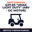 2007 Yamaha G27-EE "UMAX LIGHT DUTY" (48V - DC MOTOR) Service and Repair Manual - golf car workshop manual cover